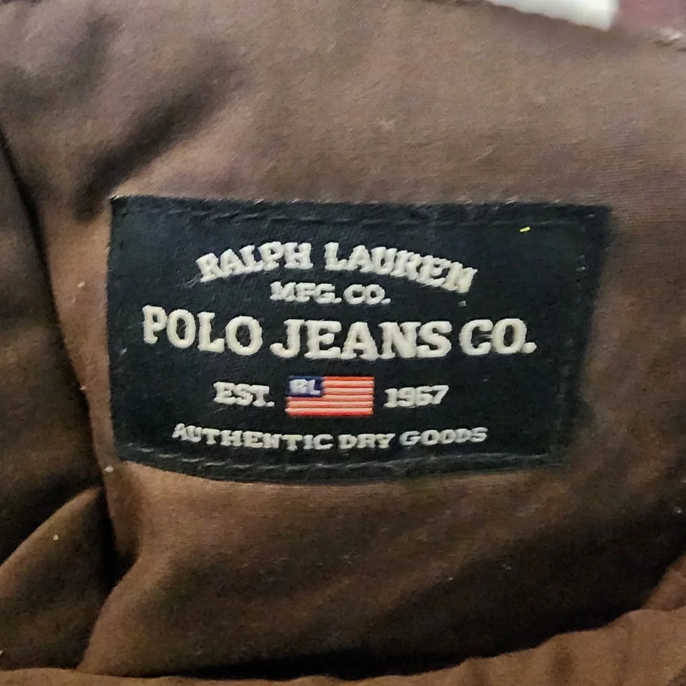 Vintage Polo Jeans Co Ralph Lauren Purse Small Brown Suede